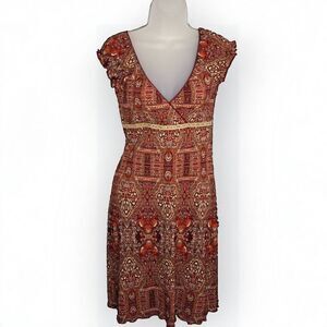 Xhilaration Y2K Boho Babydoll Mini Dress size Medium